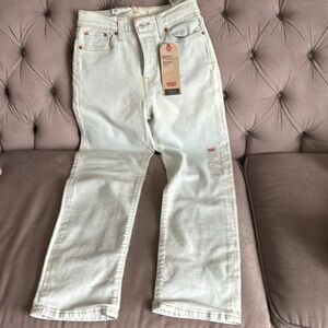 Levi's Light Blue Wedgie Straight Jeans in 26